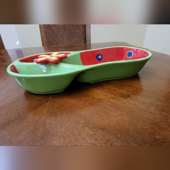 Ceramic Flip Flop Serving Tray - Picture 3 of 3
